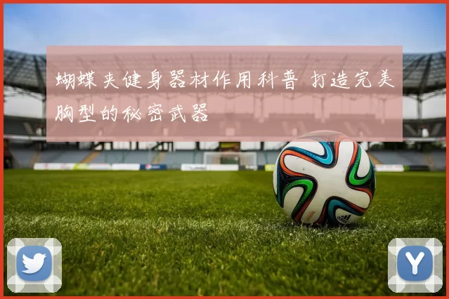 蝴蝶夹健身器材作用科普 打造完美胸型的秘密武器