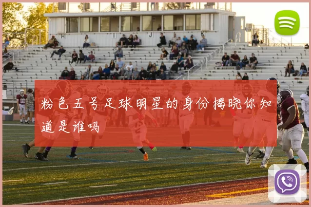 粉色五号足球明星的身份揭晓你知道是谁吗